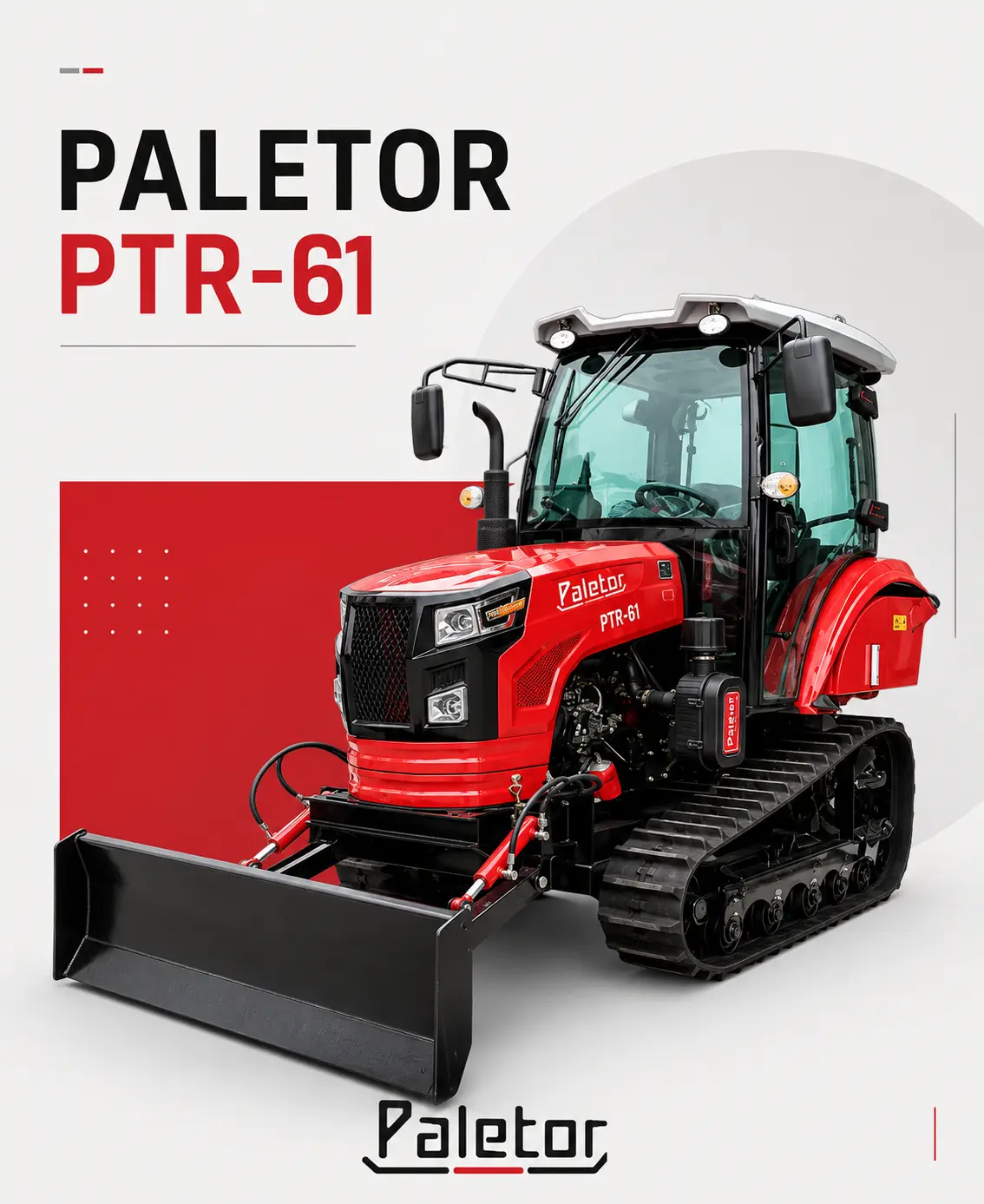 Paletor PTR-61 61 HP paletli traktör