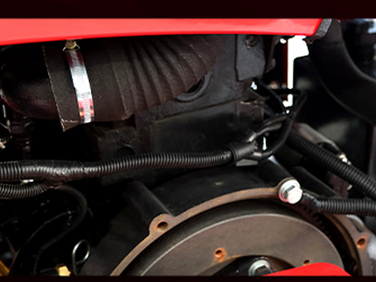 PTR-51 motor ve kayış sistemi detayı